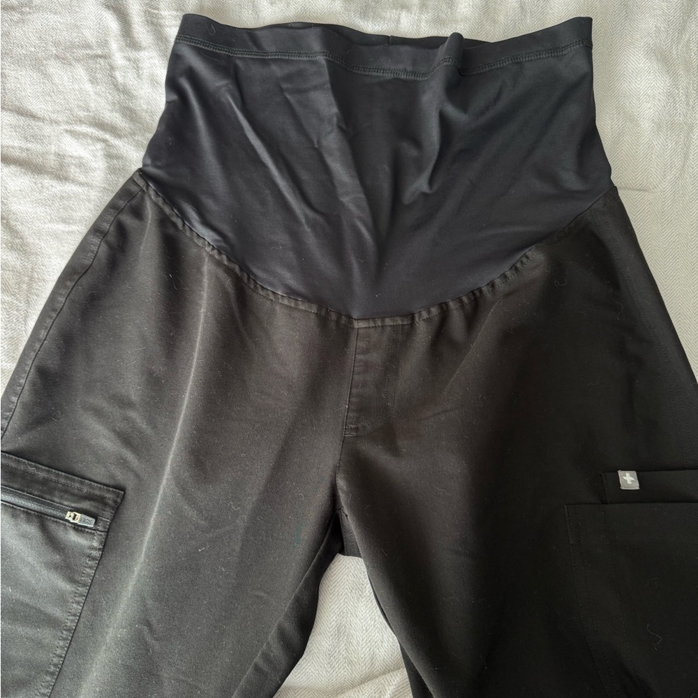 Figs Black Cargo Pants